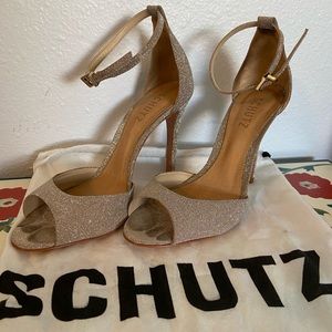 SCHUTZ glitter heels